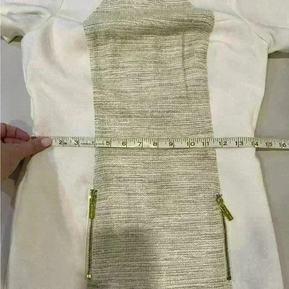 Michael Kors Ivory and Tan block Dress Size 2 - Picture 5 of 6